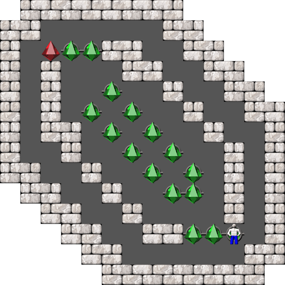 Sokoban Mass Remodel level 889